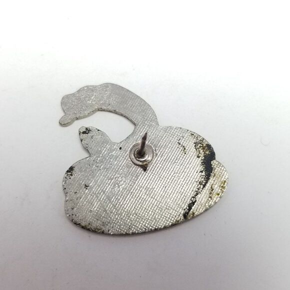 Vintage Diamond Back Rattle Snake Enamel Pin, Retro Brooch, Estate - Picture 3 of 5